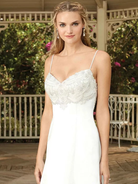 Spaghetti Strap Empire Waist Wedding Dress